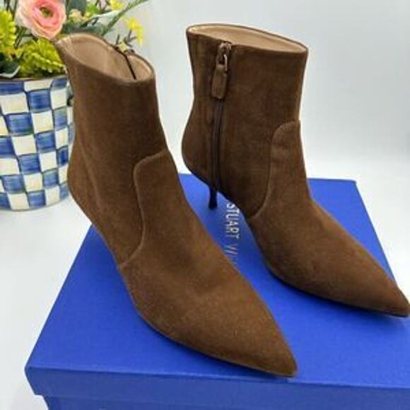 Women’s Stuart Weitzman suede ankle boots size 9.5 made in Spain - Picture 10 of 10